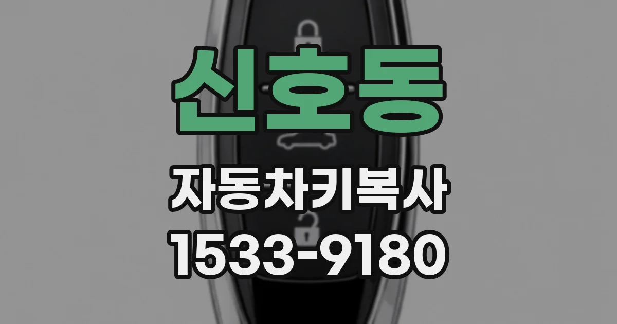 신호동 자동차키복사