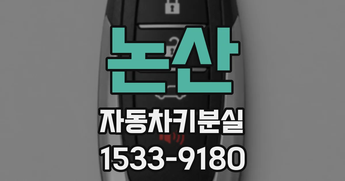 논산 자동차키분실
