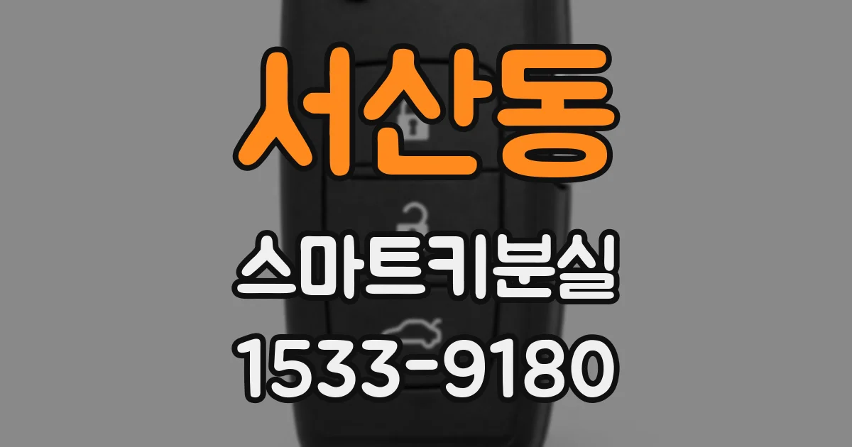 서산동 스마트키분실