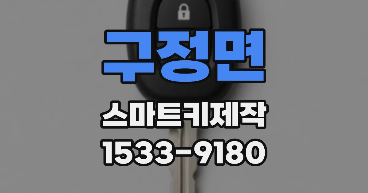 구정면 스마트키제작