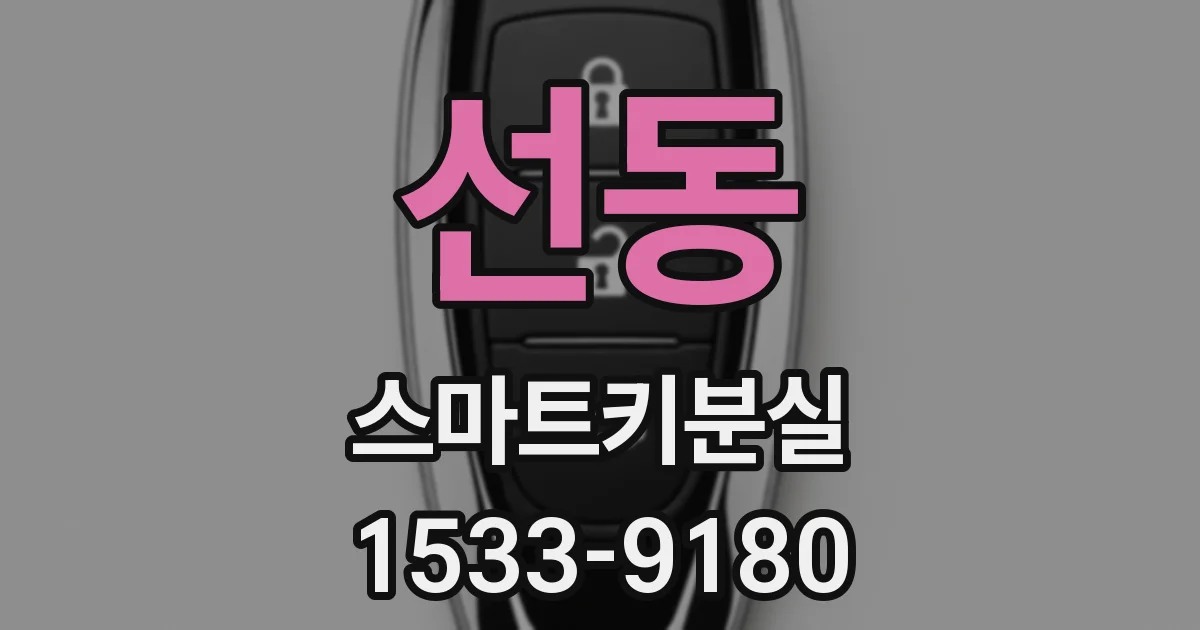 선동 스마트키분실