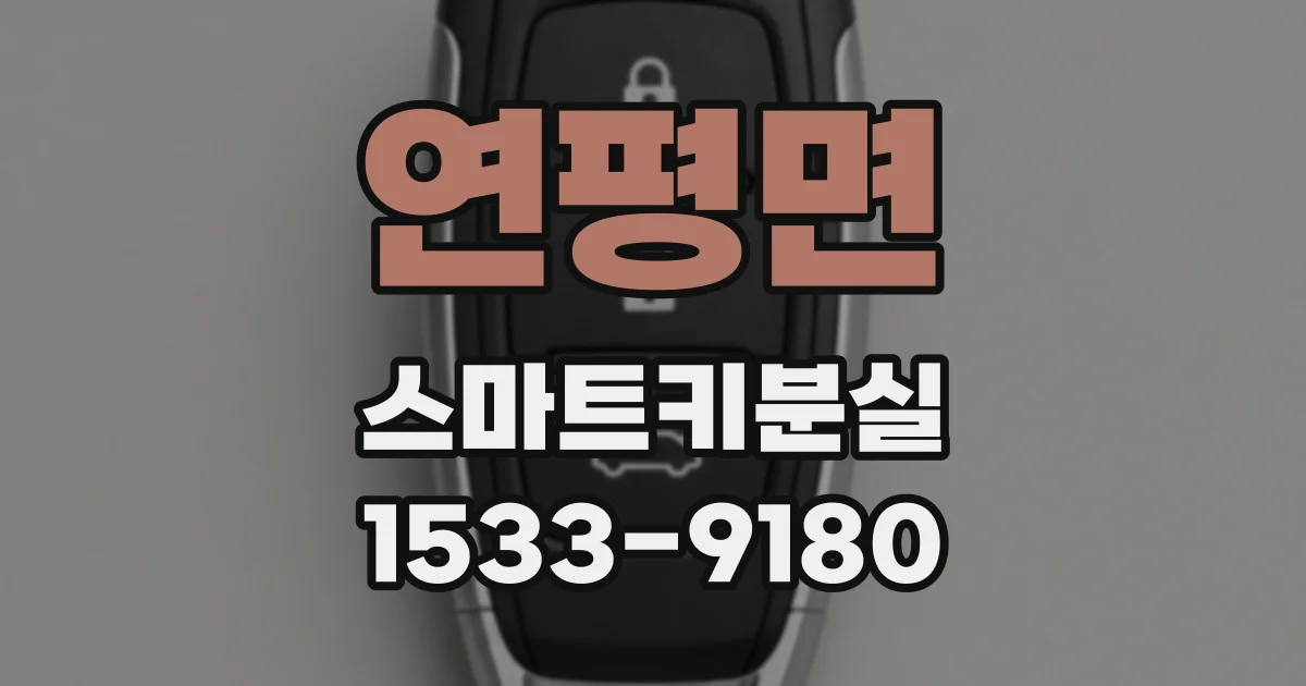 연평면 스마트키분실