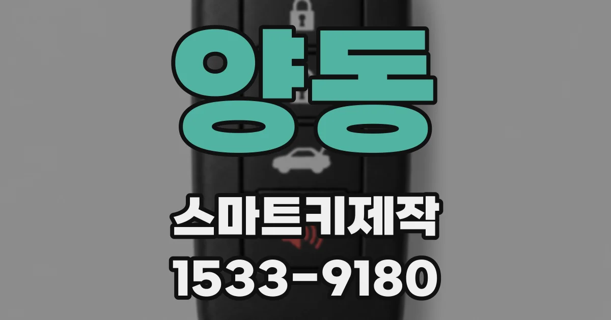 양동 스마트키제작