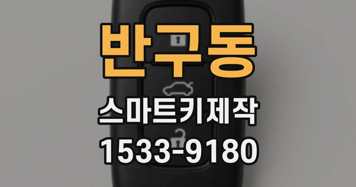반구동 스마트키제작