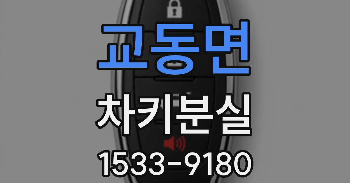 교동면 차키분실