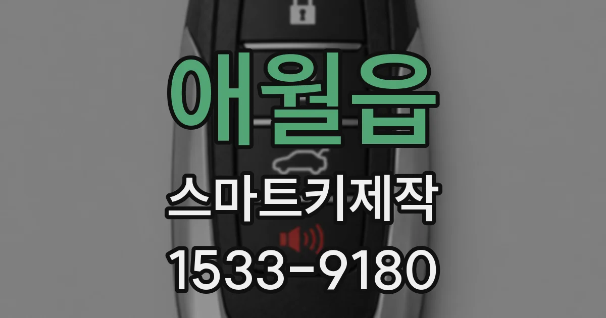애월읍 스마트키제작