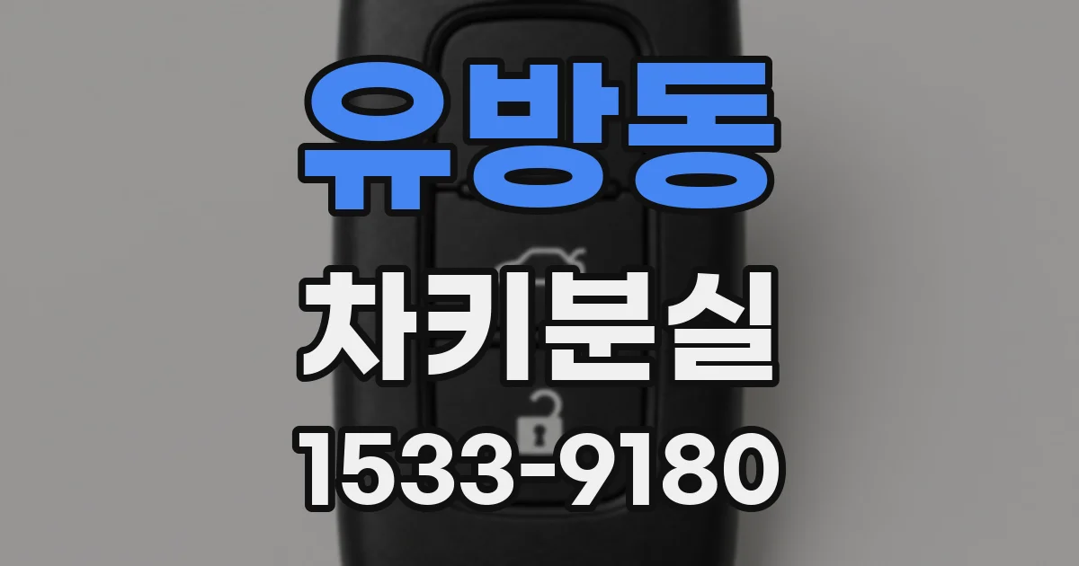 유방동 차키분실