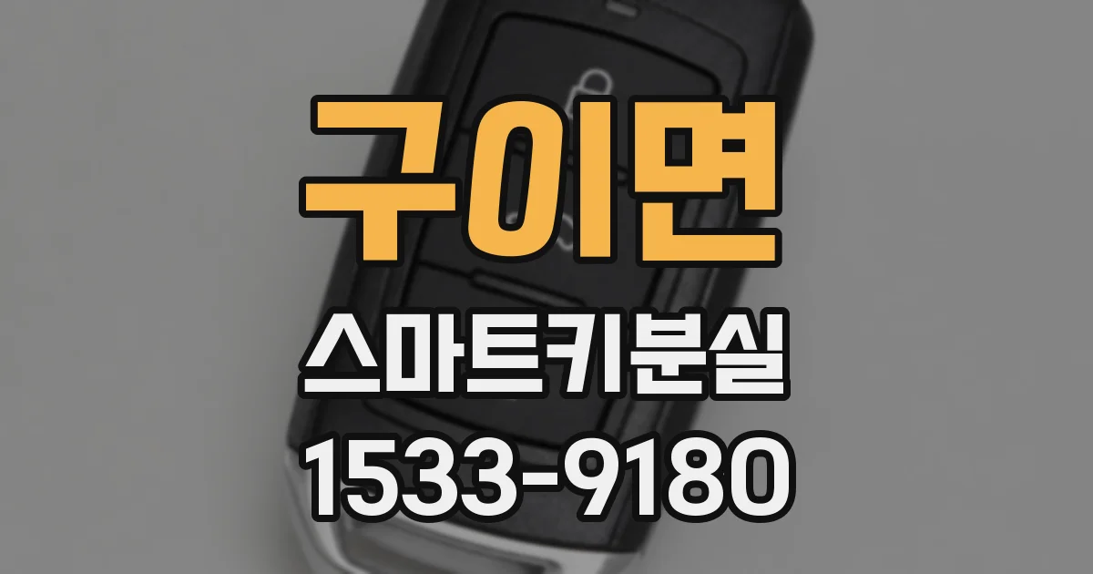 구이면 스마트키분실