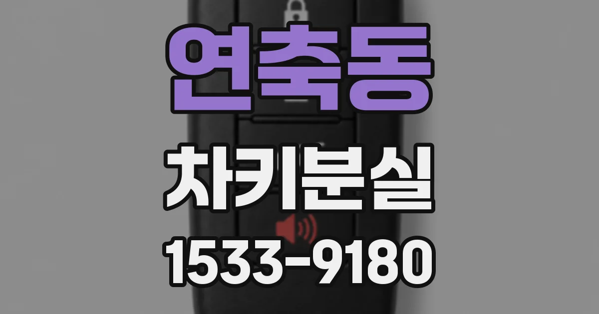 연축동 차키분실