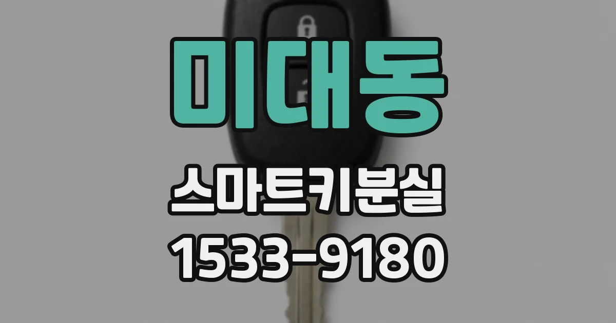 미대동 스마트키분실