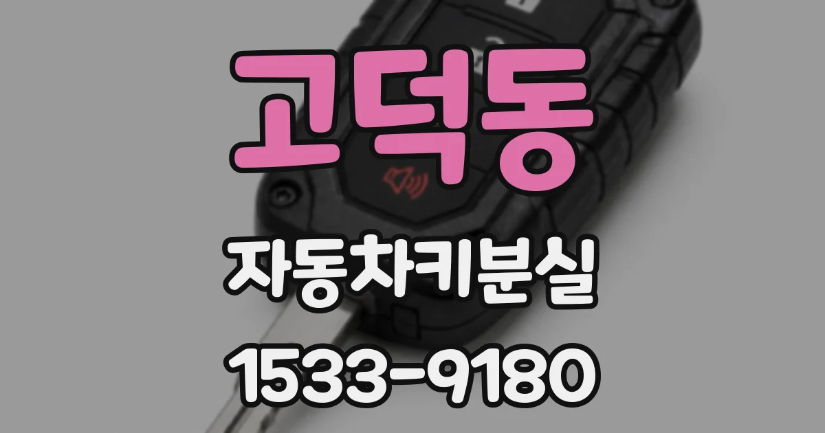 고덕동 자동차키분실
