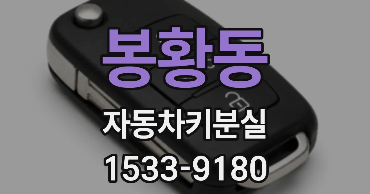 봉황동 자동차키분실