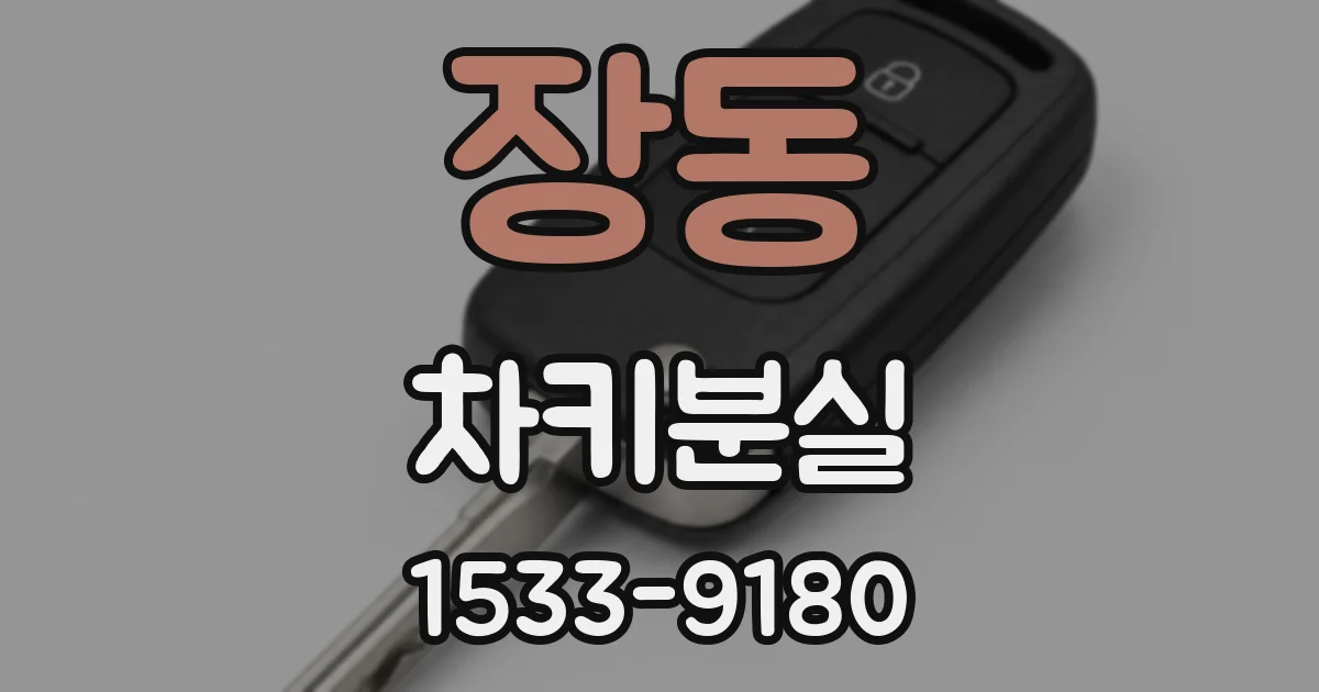 장동 차키분실