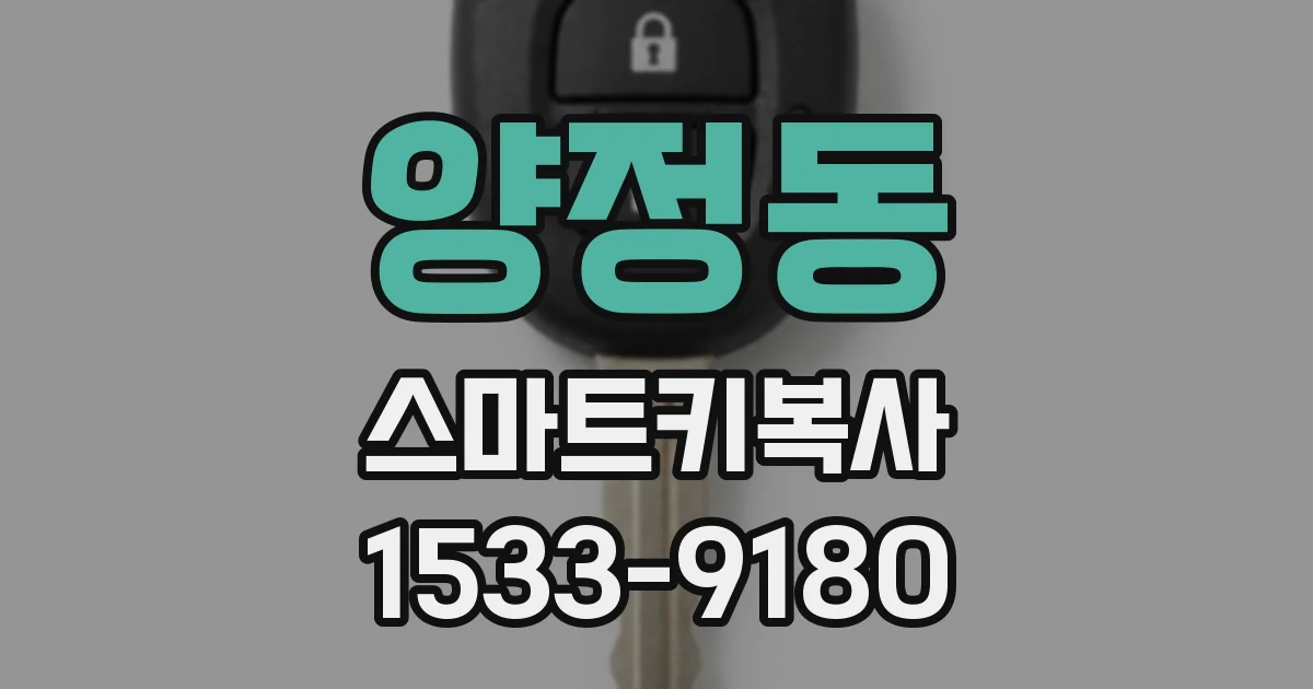 양정동 스마트키복사