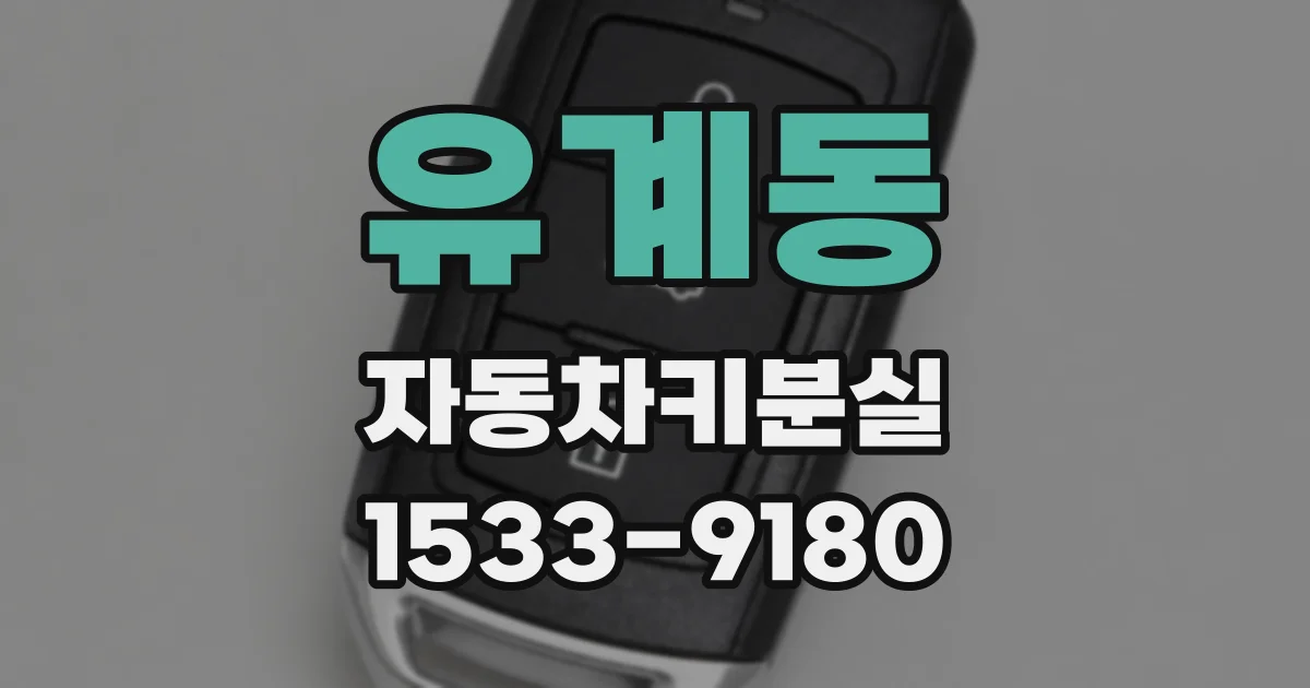 유계동 자동차키분실