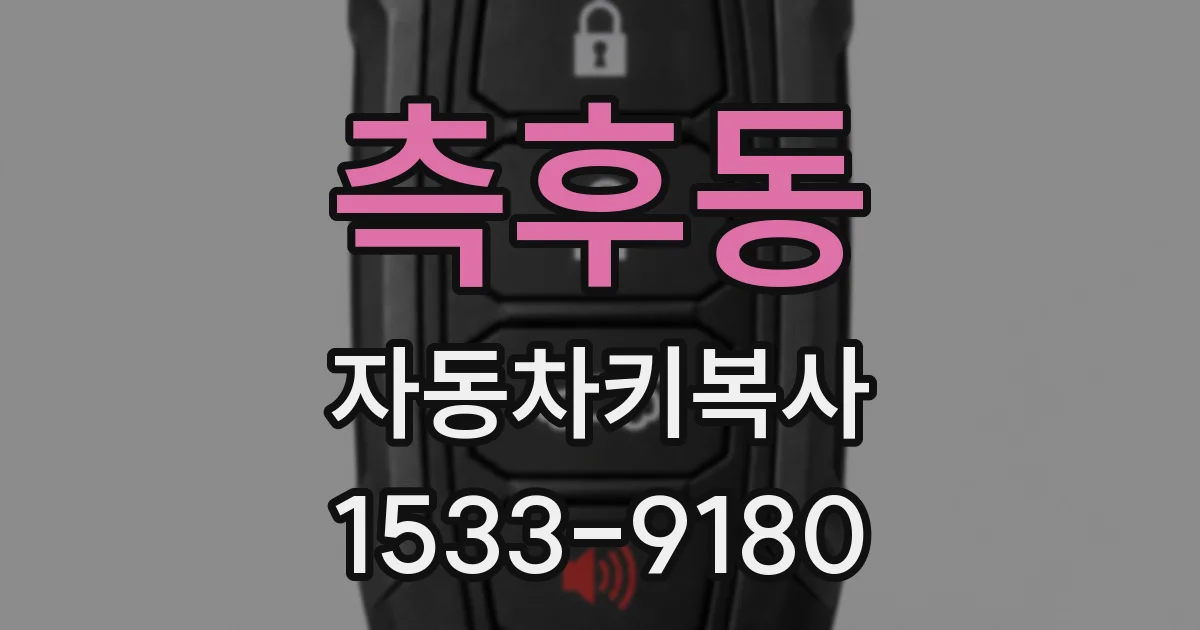측후동 자동차키복사