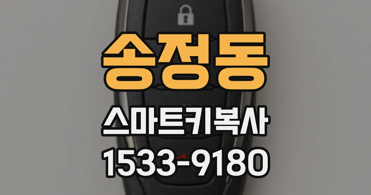 송정동 스마트키복사