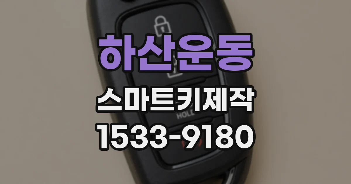 하산운동 스마트키제작