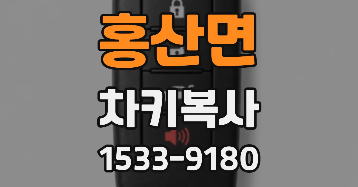 홍산면 차키복사