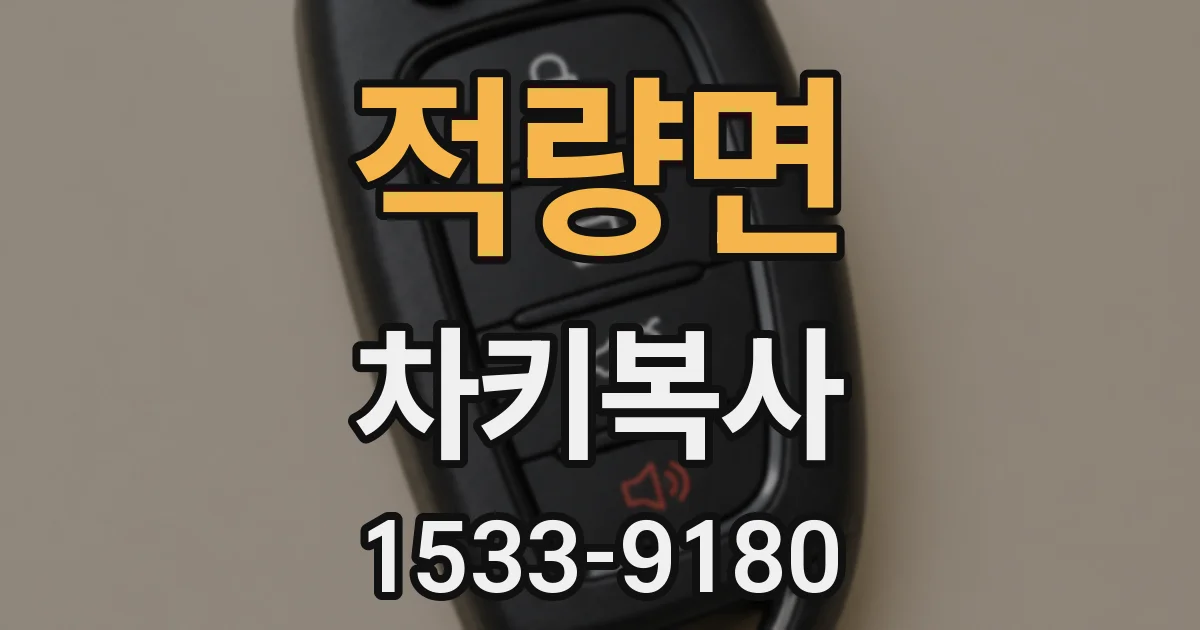 적량면 차키복사
