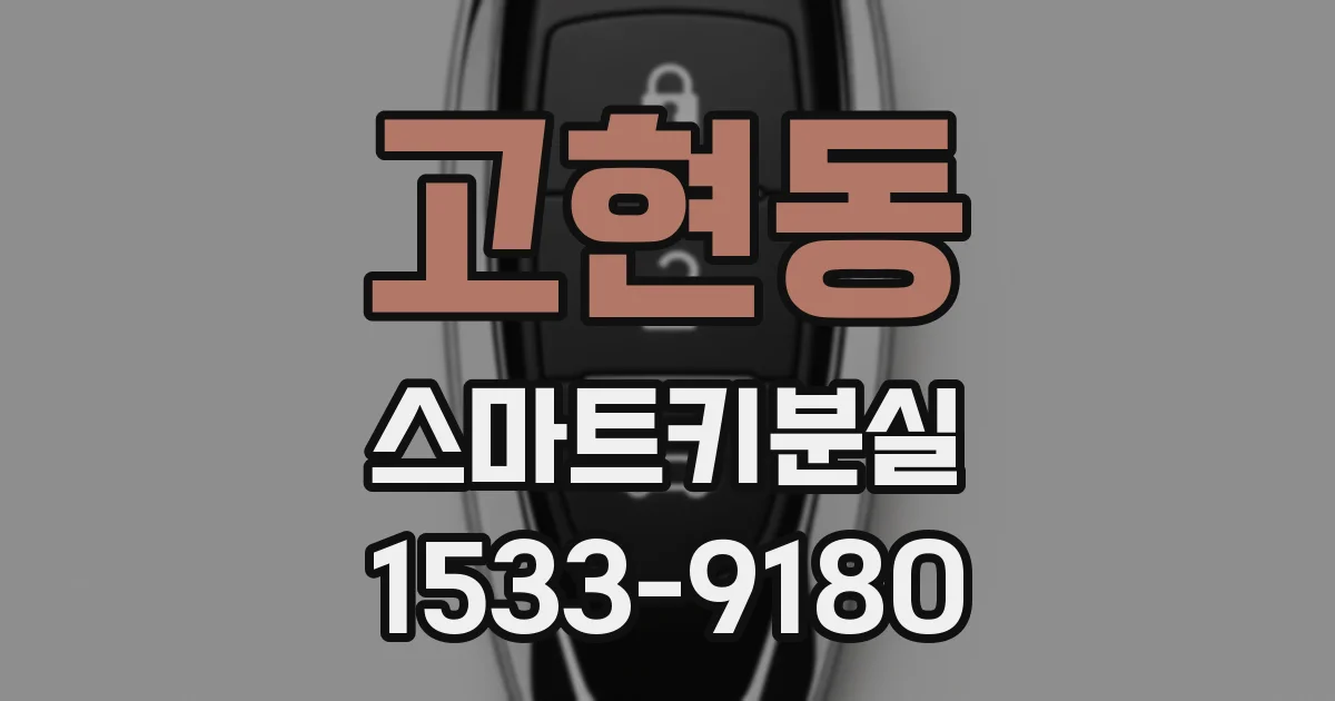 고현동 스마트키분실