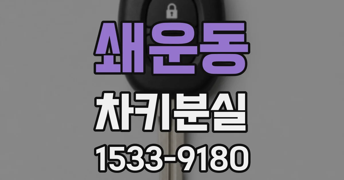쇄운동 차키분실