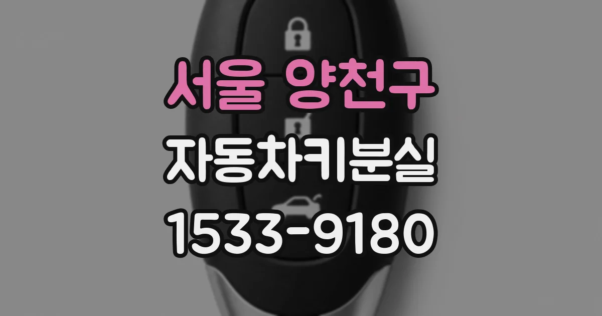 서울 양천구 자동차키분실