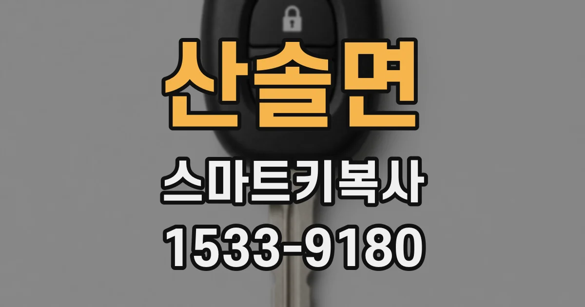 산솔면 스마트키복사