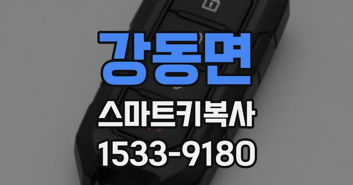 강동면 스마트키복사