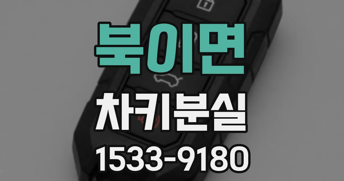 북이면 차키분실