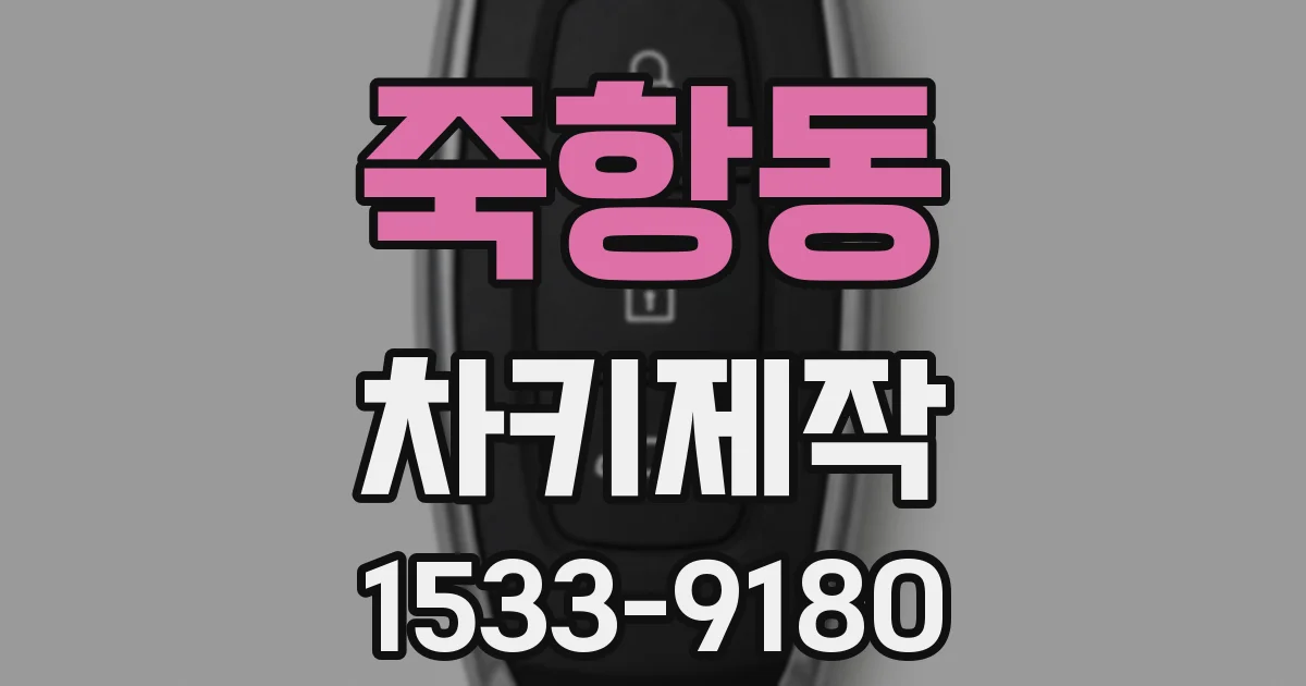 죽항동 차키제작