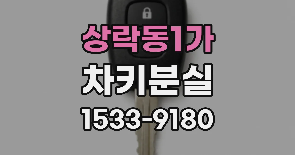 상락동1가 차키분실