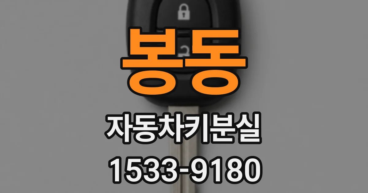 봉동 자동차키분실