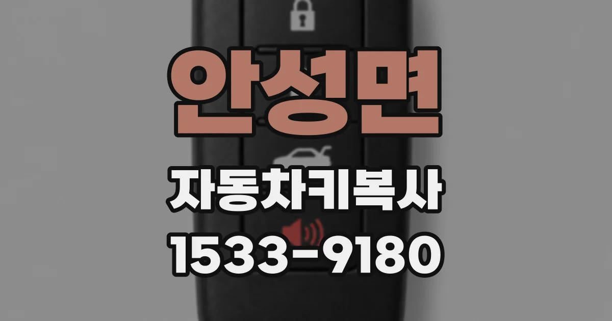 안성면 자동차키복사