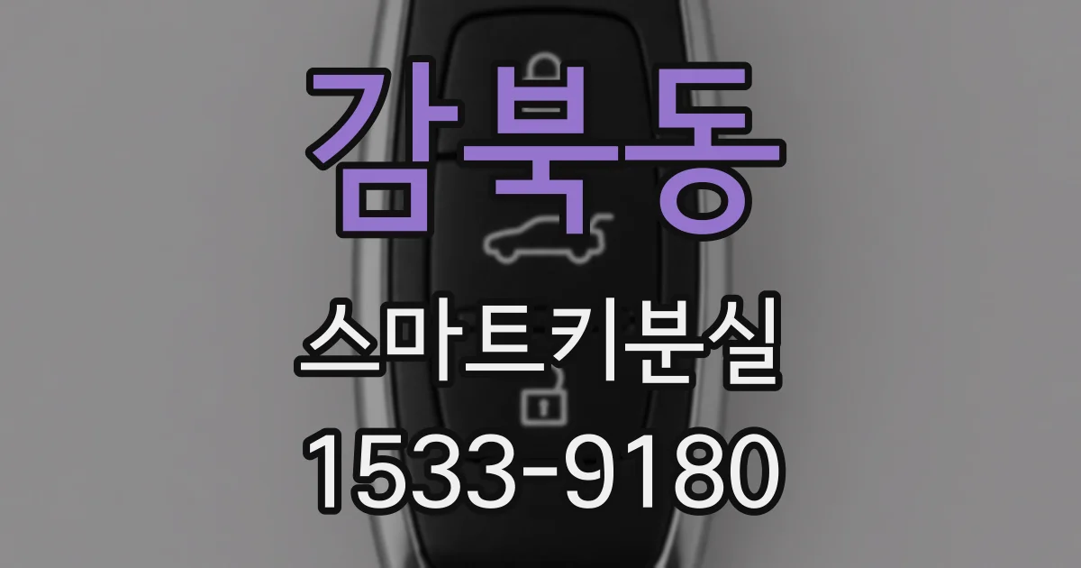 감북동 스마트키분실