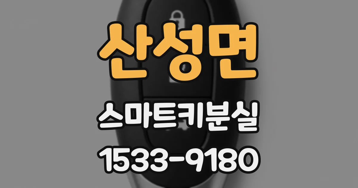 산성면 스마트키분실
