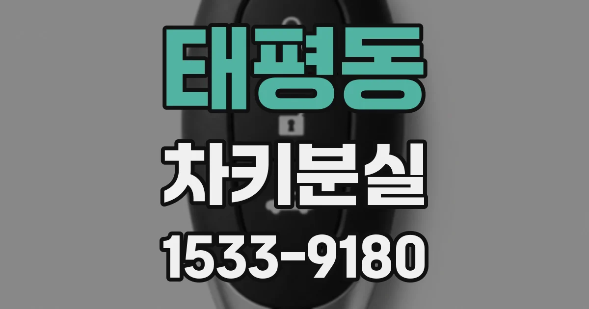 태평동 차키분실