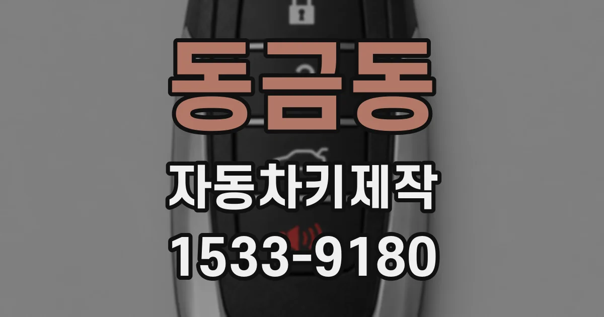 동금동 자동차키제작