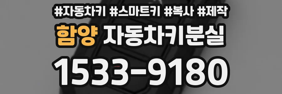함양 자동차키분실