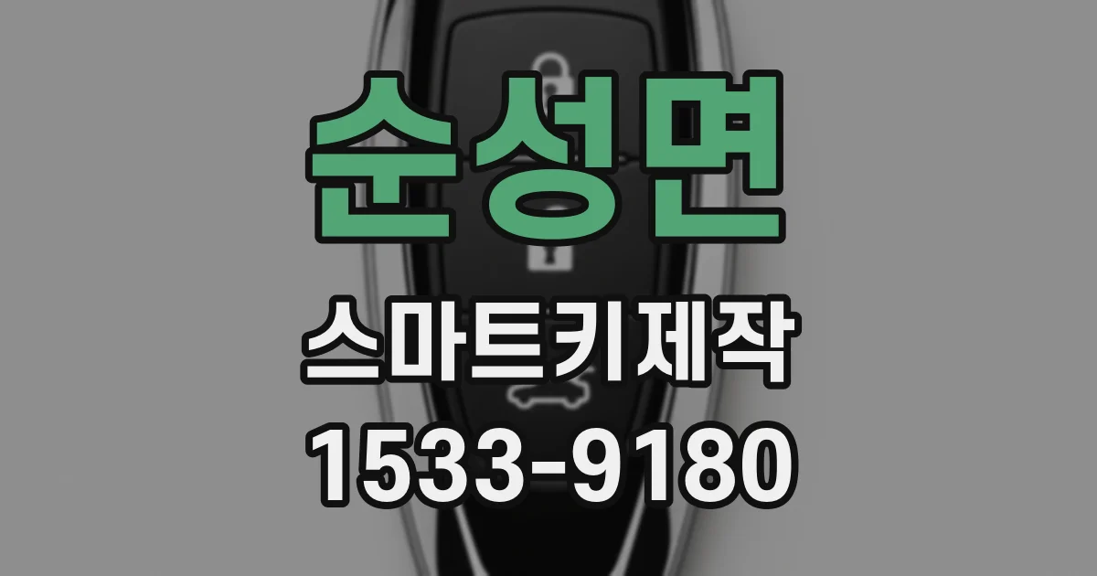 순성면 스마트키제작