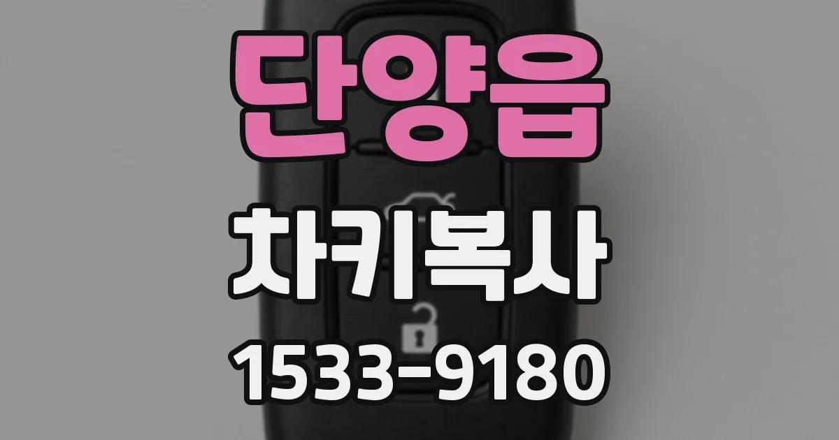 단양읍 차키복사