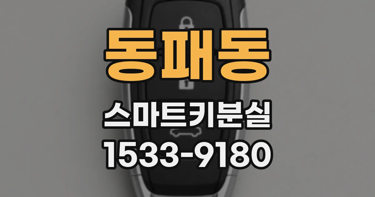 동패동 스마트키분실