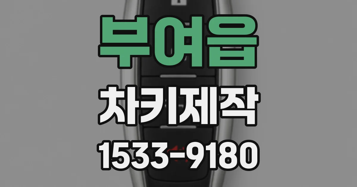 부여읍 차키제작