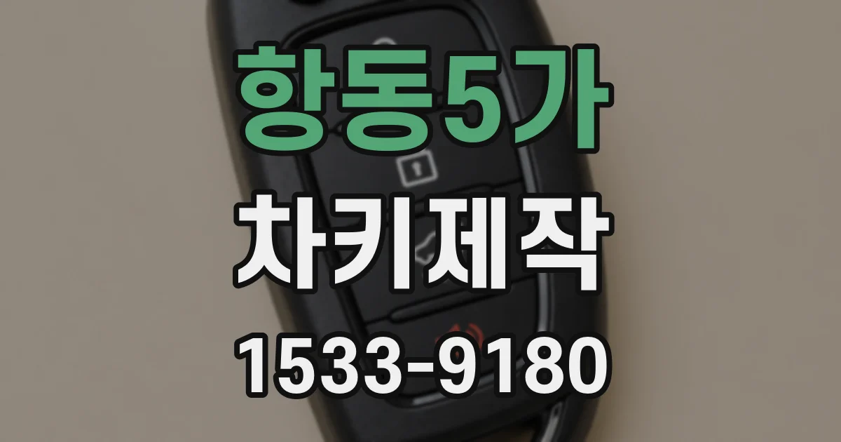 항동5가 차키제작