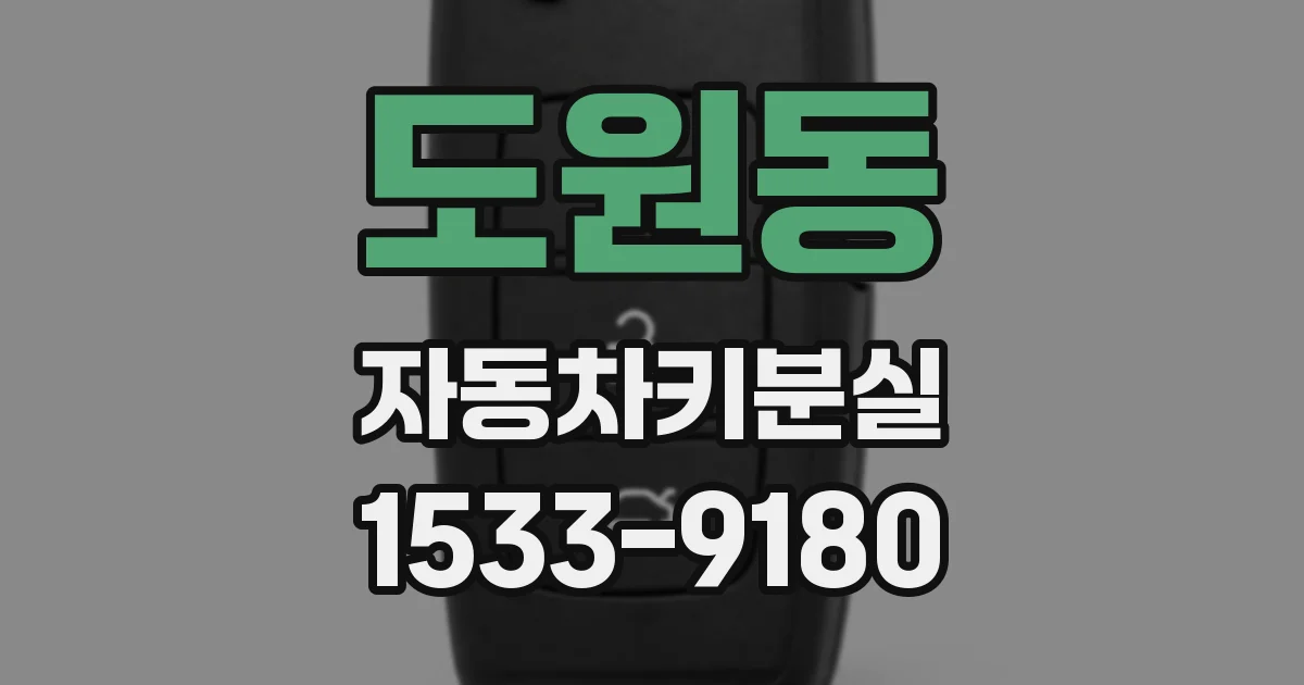 도원동 자동차키분실