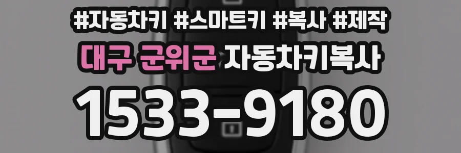 대구 군위군 자동차키복사