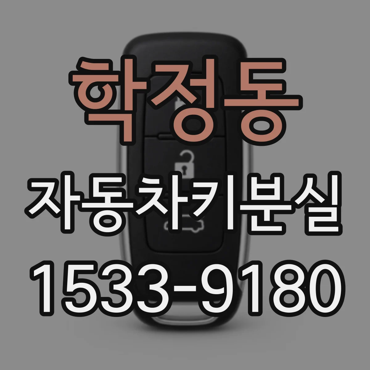 학정동 자동차키분실