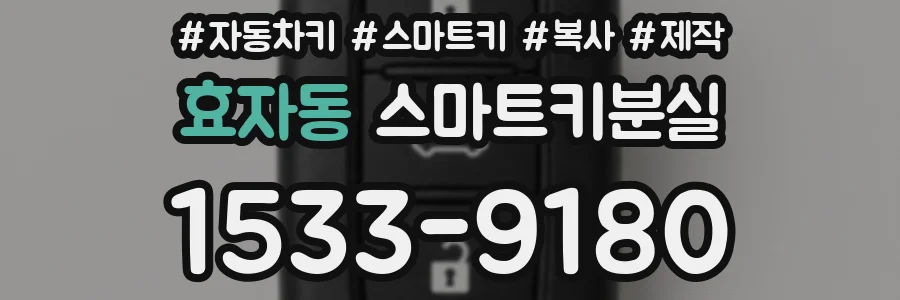 효자동 스마트키분실