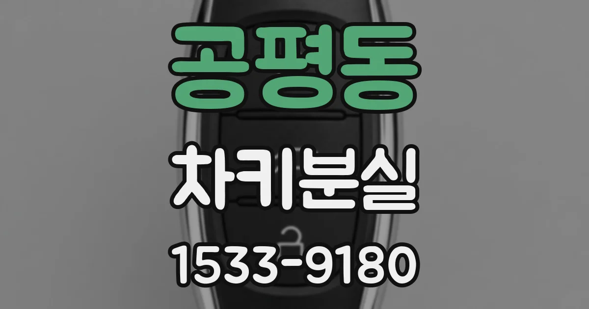 공평동 차키분실