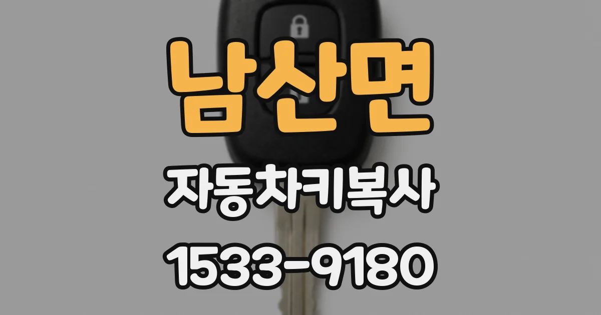 남산면 자동차키복사